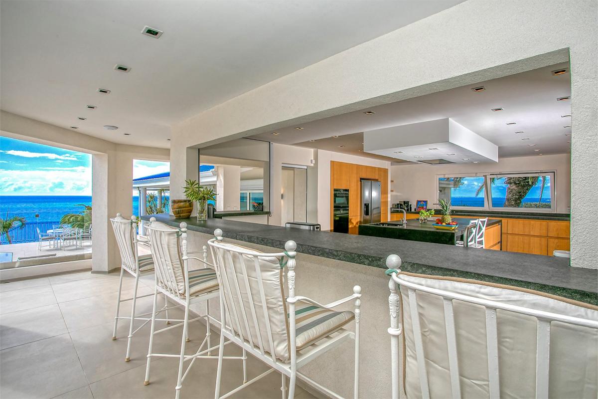 Luxury Villa Rental St Martin - Kitchen area